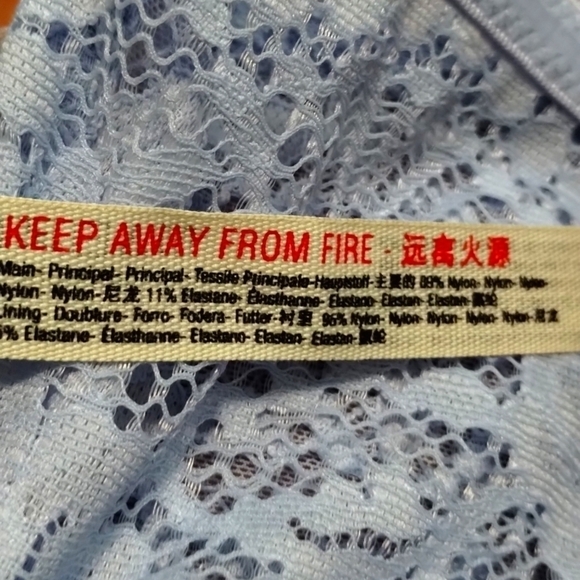 NWT Free People Lacy Looks bandeau Bluemoon Quartz Sz S - Picture 9 of 13